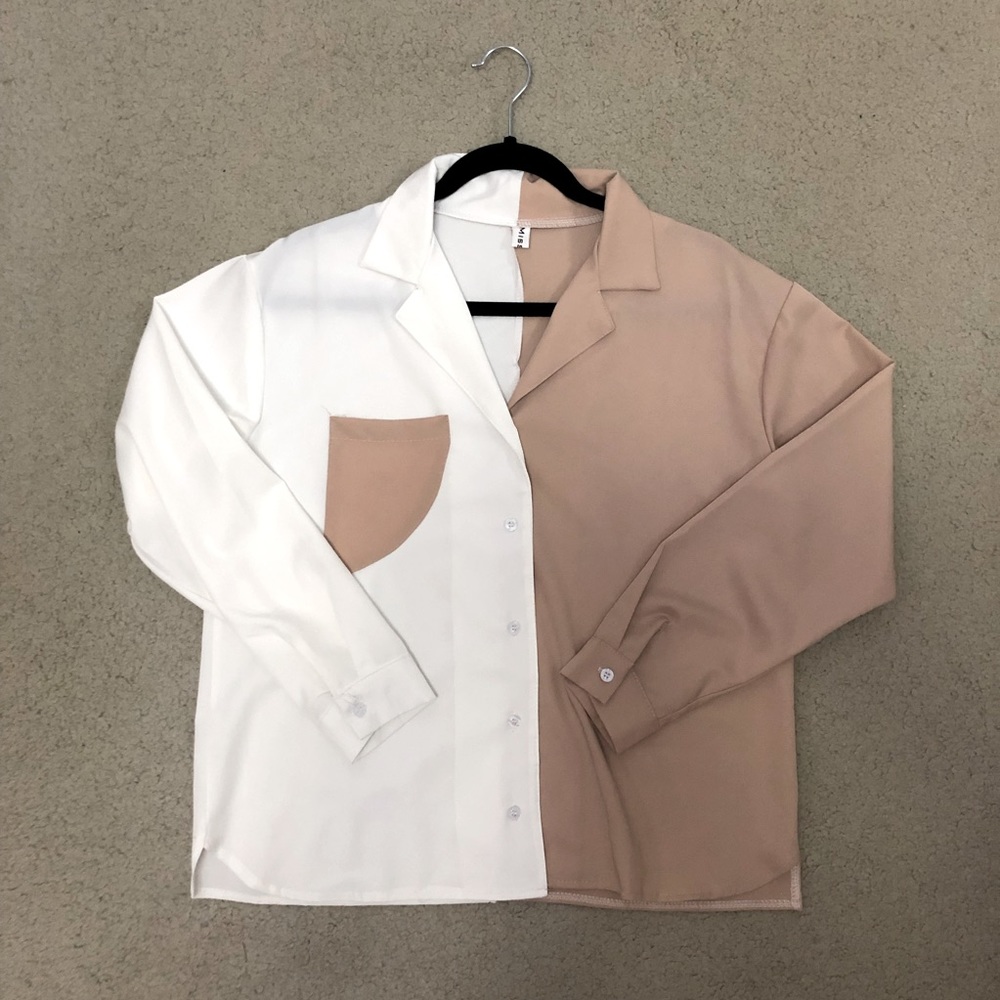 Color block blouse